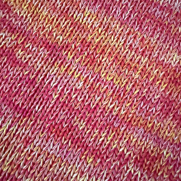 525 America Sweater knit Boat Neck Ombré Orange Multicolor Sz Xs Grandpa core - Picture 11 of 15